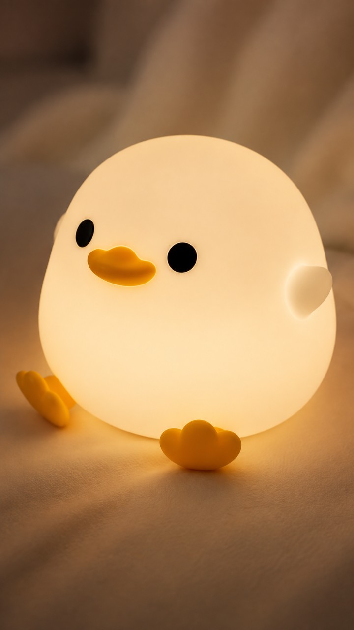 블루리 아기 뱁새 실리콘 LED 무드등